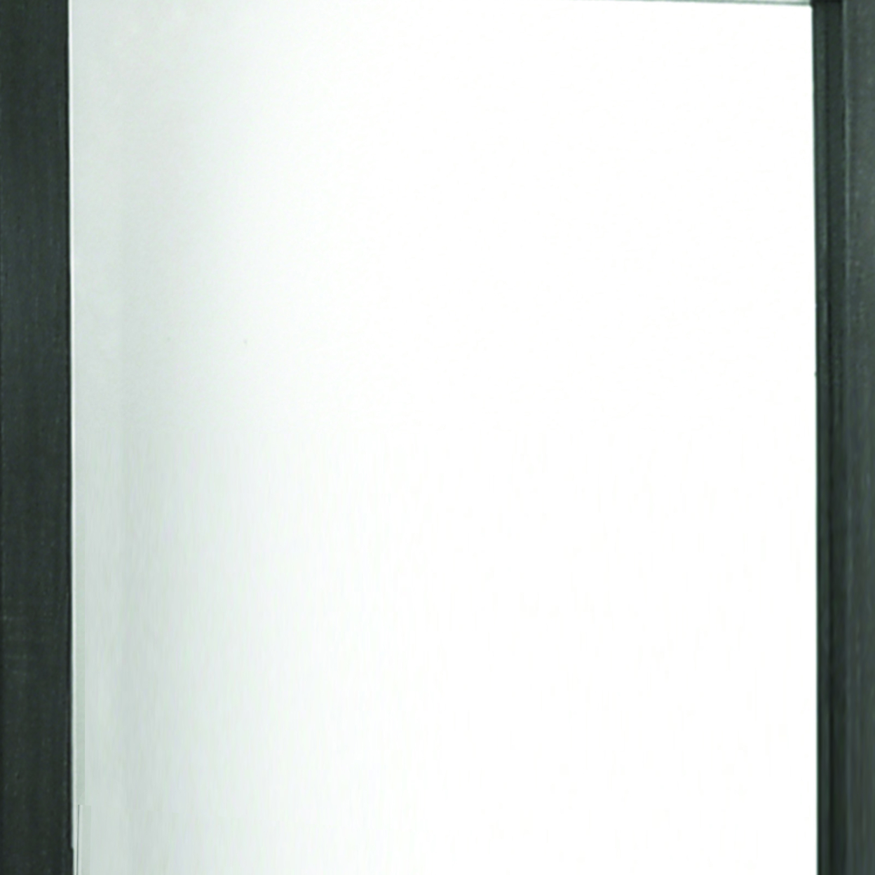 Rectangular Wooden Framed Mirror With Beveled Edge, Gray And Silver- Saltoro Sherpi