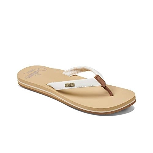 Reef Women's Sandals , Cushion Sands CLOUD - CLOUD, 5
