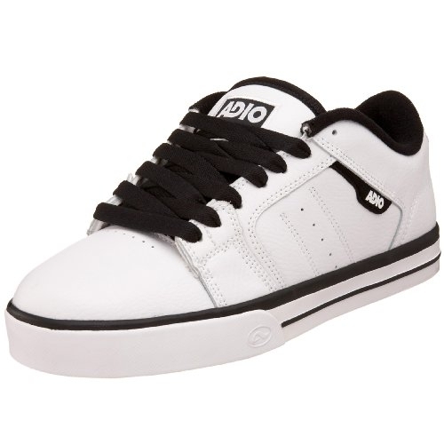 Adio Men's Crane Sneaker White/White/Black - F77510 WHITE/WHITE/BLACK - WHITE/WHITE/BLACK, 7