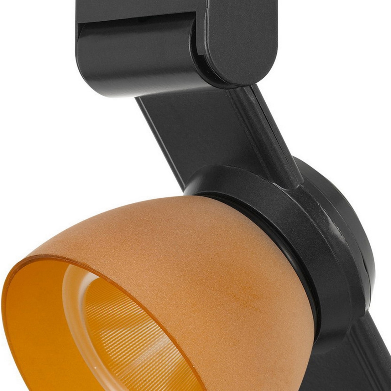 12W Integrated LED Track Fixture, Orange Polycarbonate Head, Orange