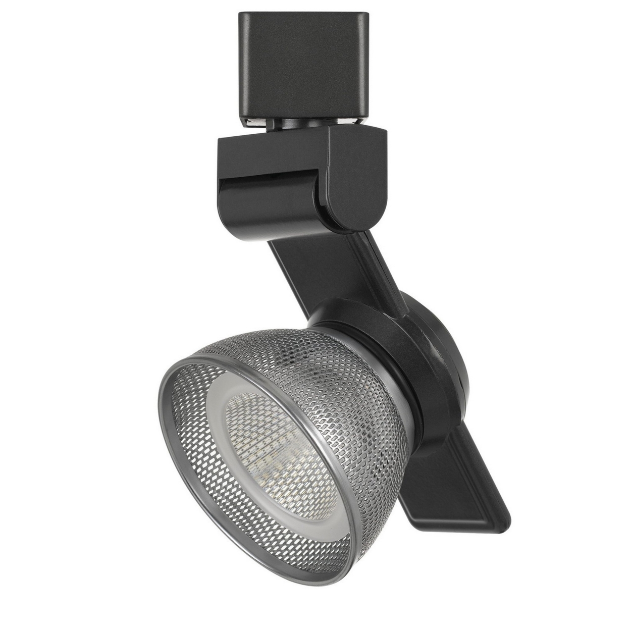 12W Integrated LED Metal Track Fixture With Mesh Head, Silver