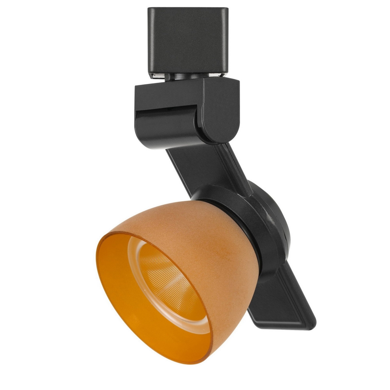 12W Integrated LED Track Fixture, Orange Polycarbonate Head, Orange
