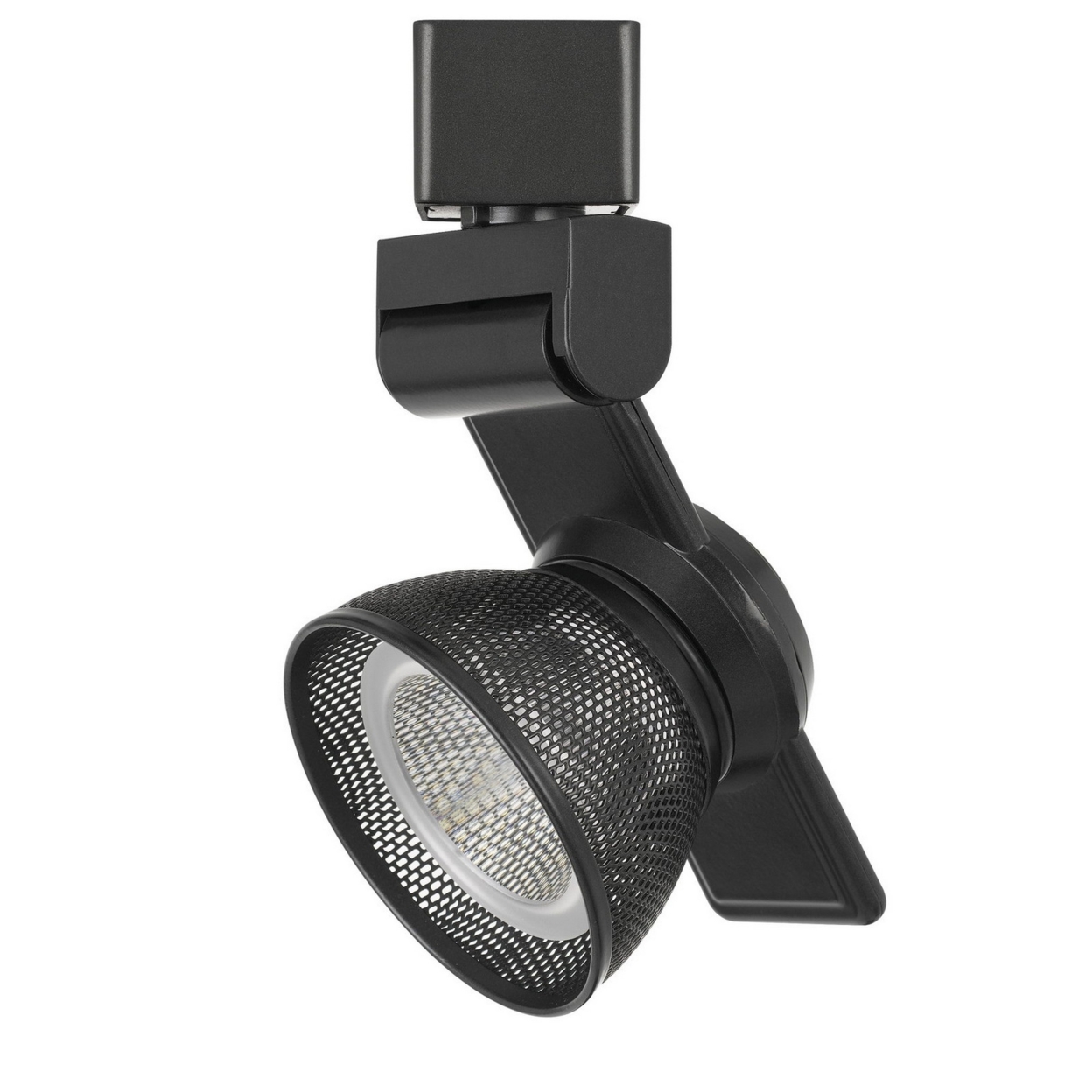 12W Integrated LED Metal Track Fixture With Mesh Head, Black