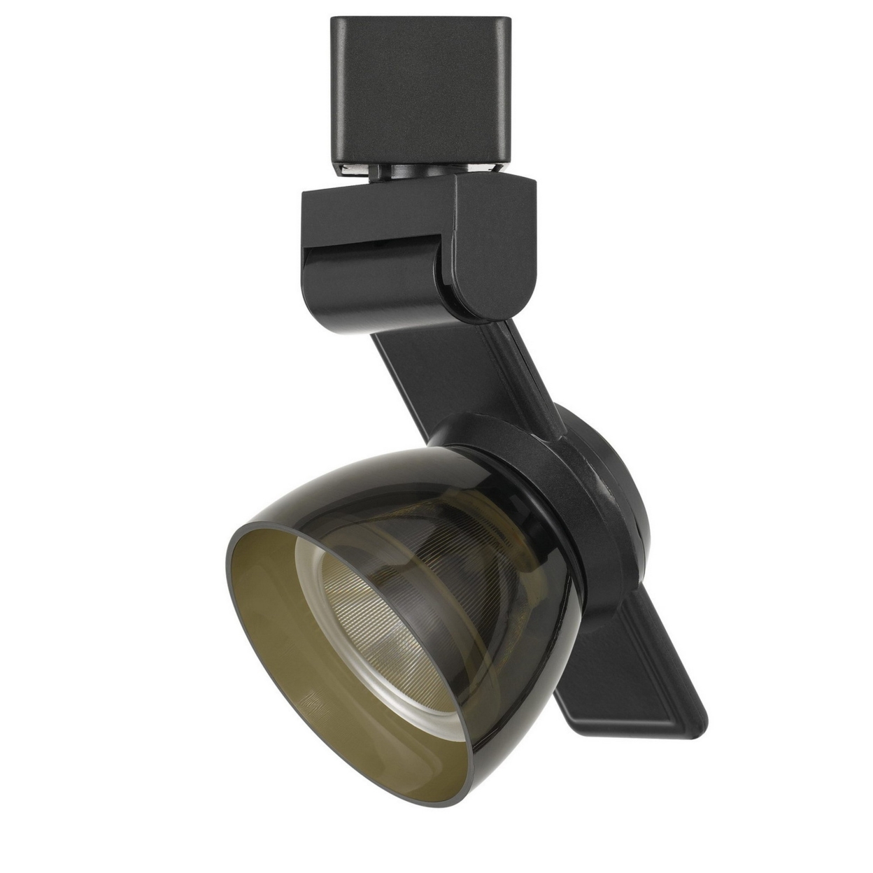 12W Integrated LED Track Fixture With Polycarbonate Head, Black Frame