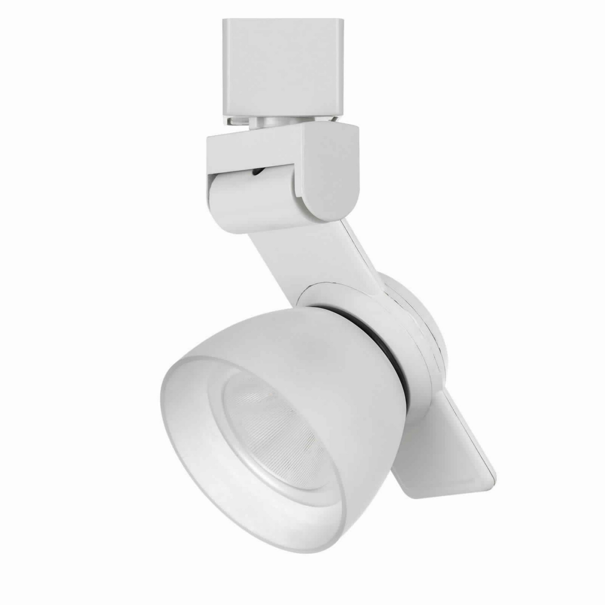 12W Integrated LED Metal Track Fixture With Oval Design Head,White- Saltoro Sherpi