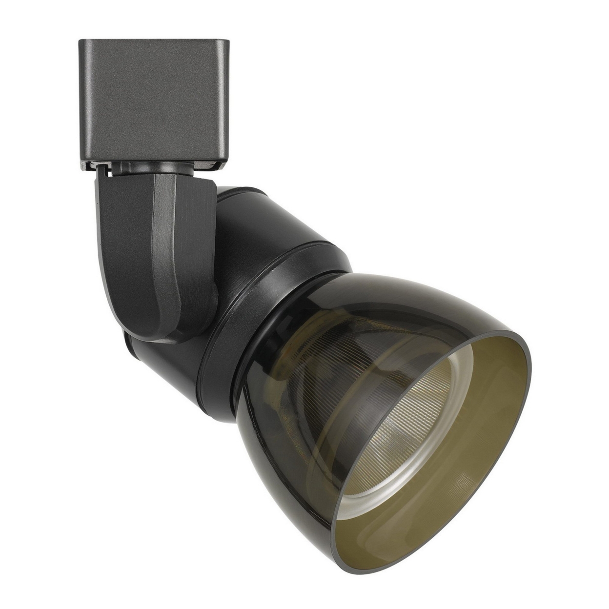 10W Integrated LED Track Fixture With Polycarbonate Head, Black- Saltoro Sherpi