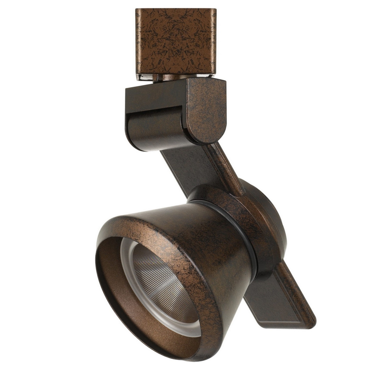 12W Integrated LED Metal Track Fixture With Cone Head, Bronze- Saltoro Sherpi
