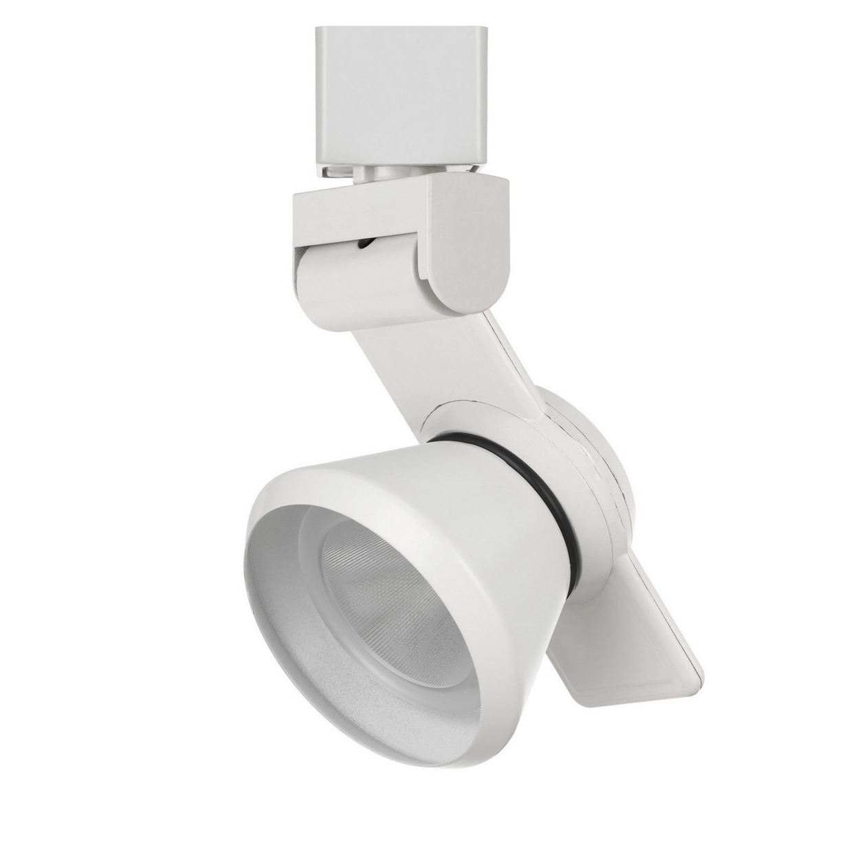 12W Integrated LED Metal Track Fixture With Dimmer Feature, White- Saltoro Sherpi