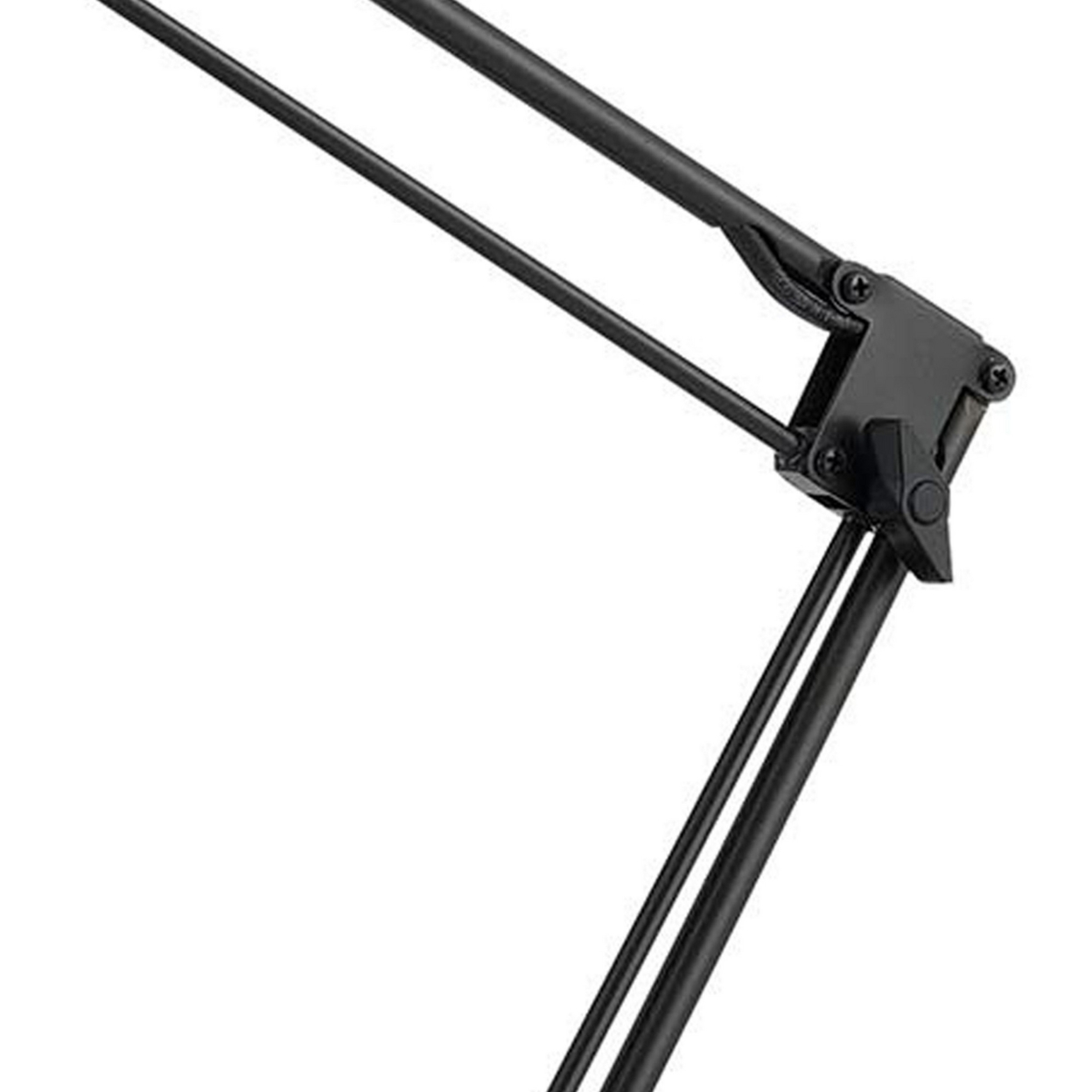 60W Metal Task Lamp With Adjustable Arms And Swivel Head, Set Of 2, Black- Saltoro Sherpi
