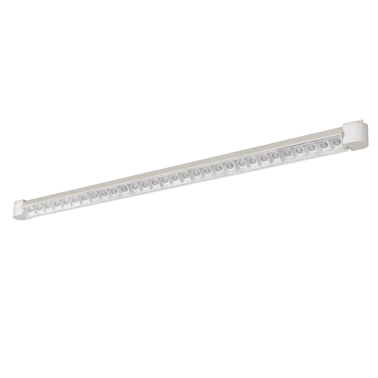 60 W Integrated LED Metal Track Fixture With Linear Design, White- Saltoro Sherpi