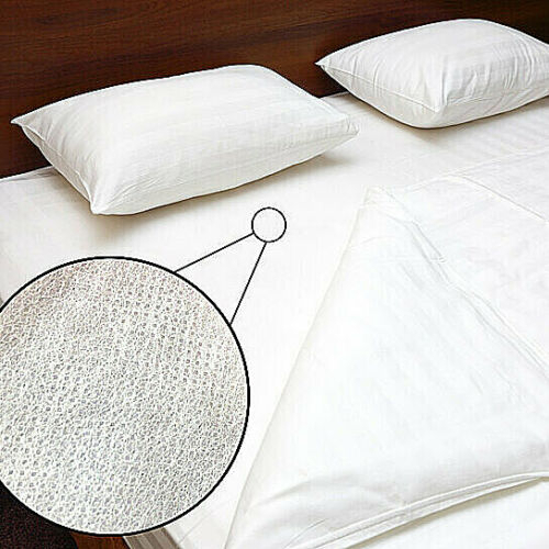 Deluxe Fabric Zippered Waterproof & Bed Bug/Dust Mite Protector Mattress Cover Encasement - 2-Pack Fabric Pillow Covers