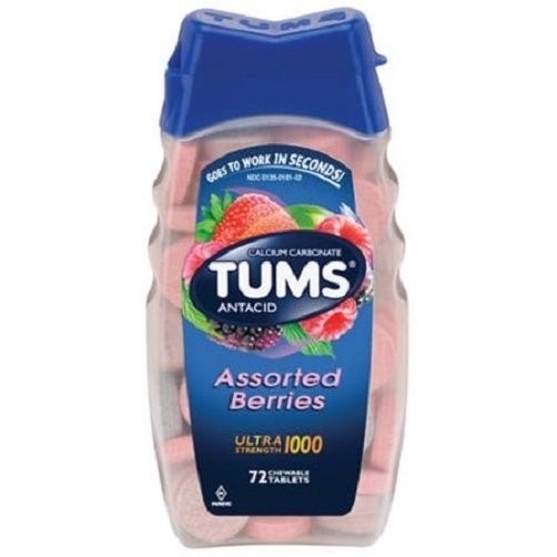 Tums Ultra 1000 Maximum Strength Assorted Berries Antacid/Calcium Supplement