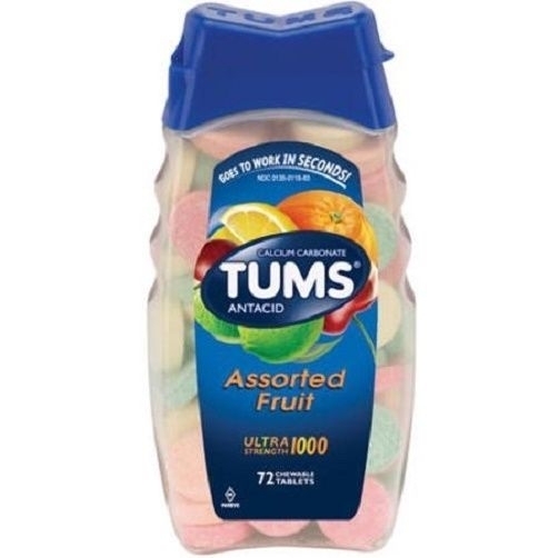 Tums Ultra 1000 Maximum Strength Assorted Fruit Antacid/Calcium Supplement