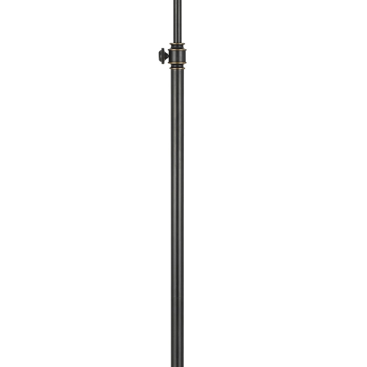 60 Watt Metal Lamp With Adjustable Pole And Bowl Shade, Black- Saltoro Sherpi