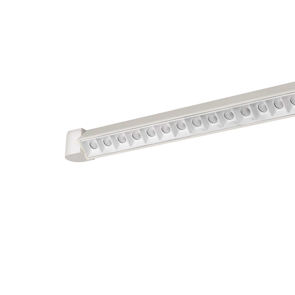 60 W Integrated LED Metal Track Fixture With Linear Design, White- Saltoro Sherpi