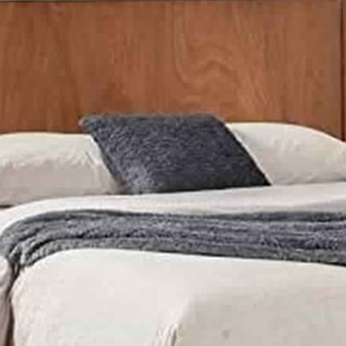 Full Platform Bed With Angled Block Legs And Grain Details, Brown- Saltoro Sherpi