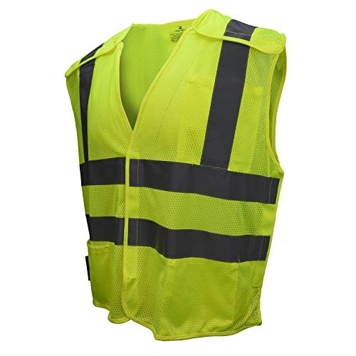 Radians SV45-2ZGM-M Industrial Safety Vest - Neon, 4XL