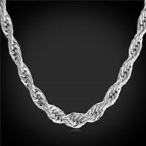 14K Gold White 2MM Rope Chain