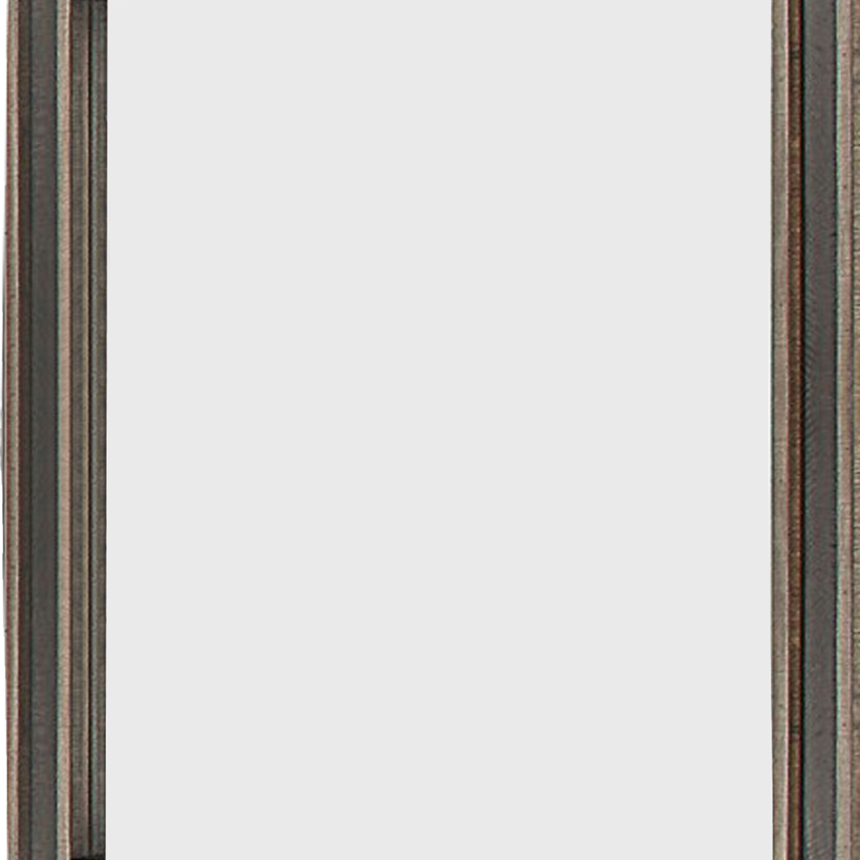Modern Wooden Frame Dresser Mirror With Plank Design, Rustic And Dark Brown- Saltoro Sherpi