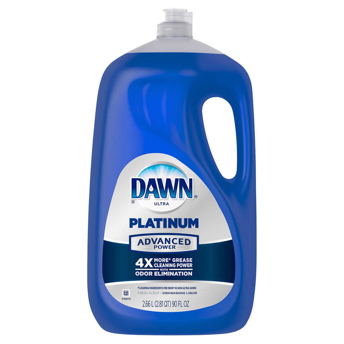 Dawn Platinum Advanced Power Liquid Dish Soap, 90 Fl Oz