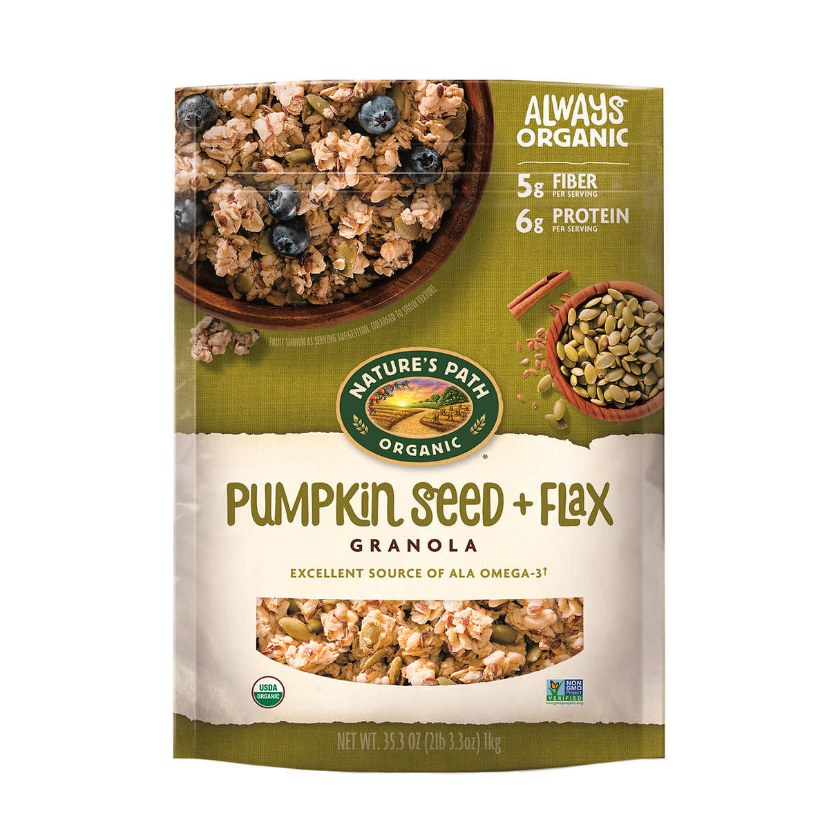 Nature's Path Organic Pumpkin Seed + Flax Granola, 35.3 Oz