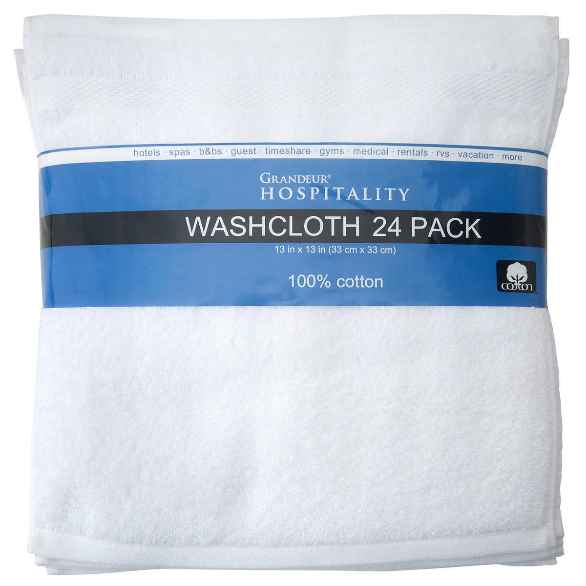 Grandeur Hospitality Towels, Wash Cloth 24-piece