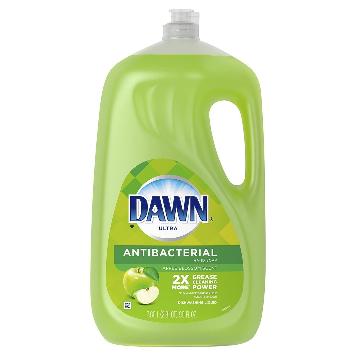 Dawn Antibacterial Hand Soap, Liquid Dish Soap, Apple Blossom Scent (90 Fl. Oz.)