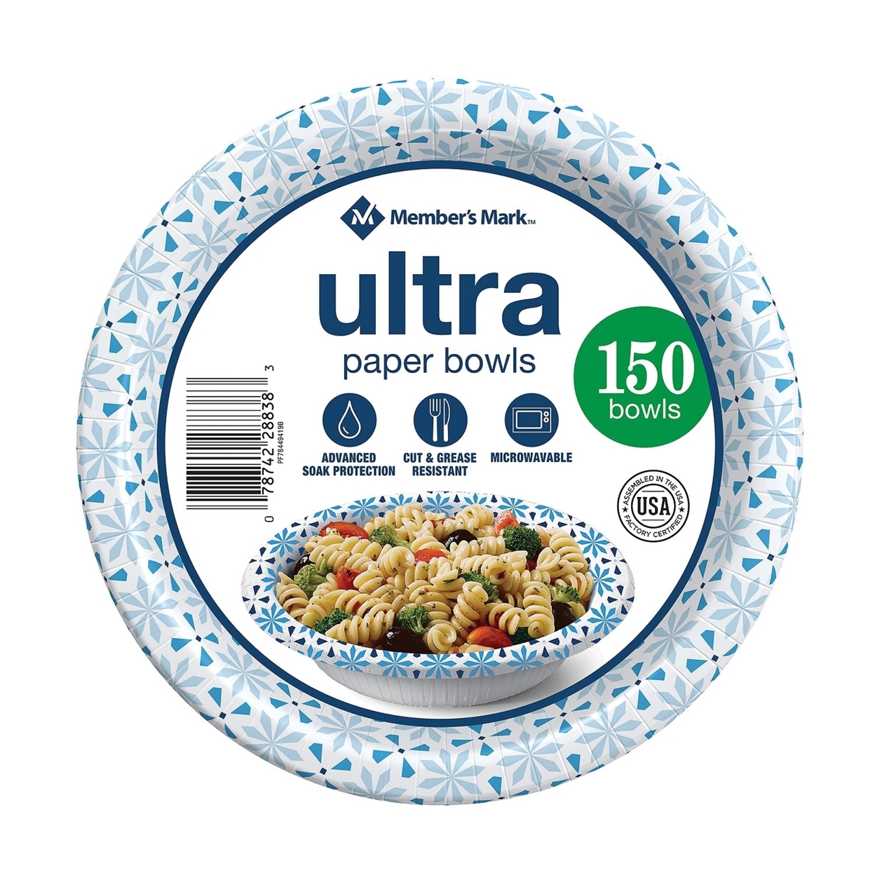 Member's Mark Ultra Paper Bowls (20 Ounce,150 Count)