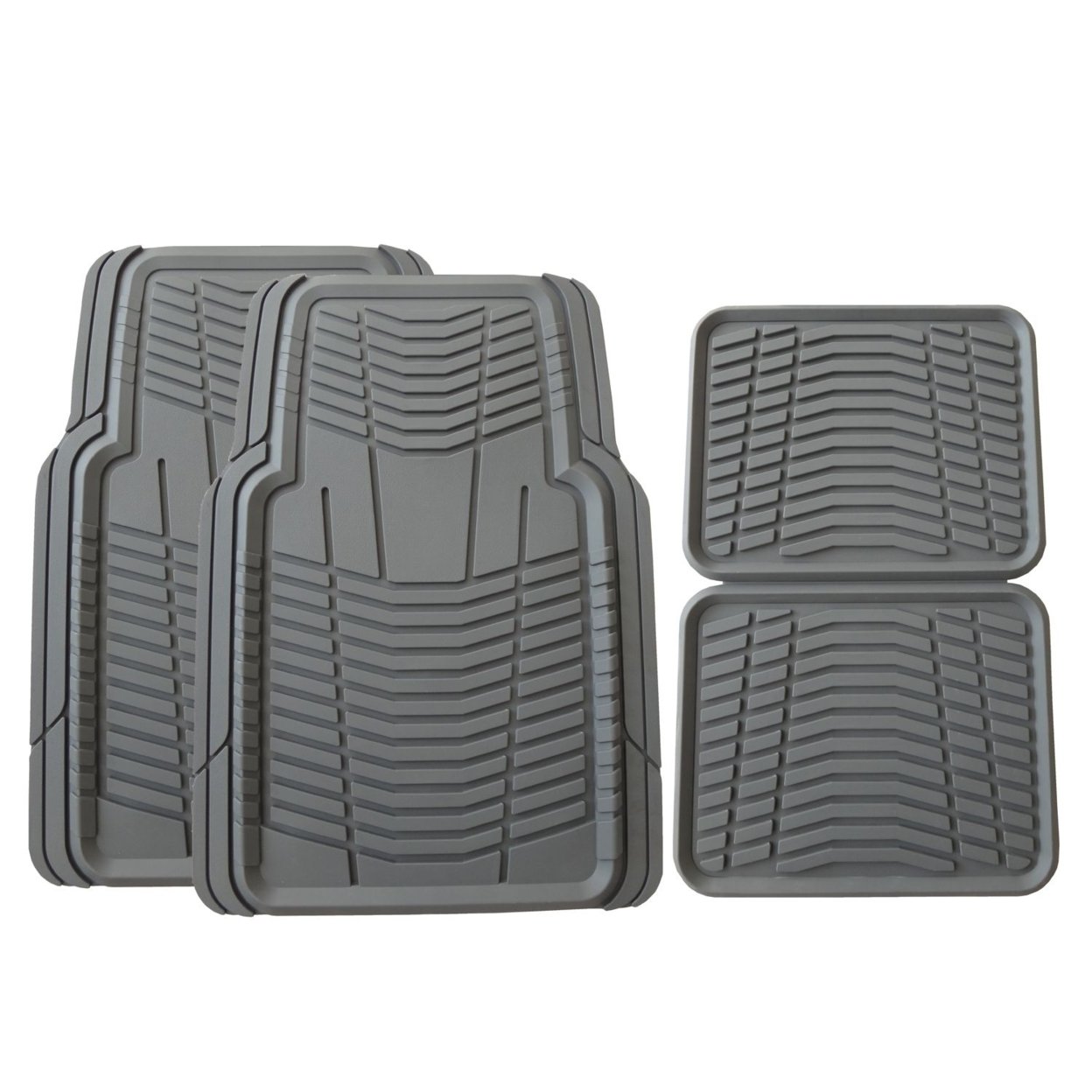 Member's Mark All-Weather Automotive Floor Mats (4 Pack, Gray)