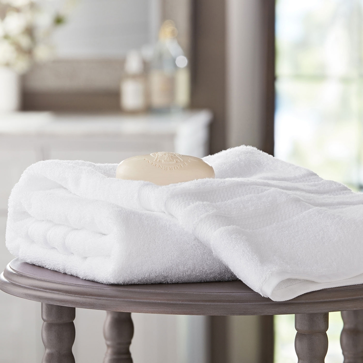 Hotel Premier Collection 100% Cotton Luxury Bath Towel, White