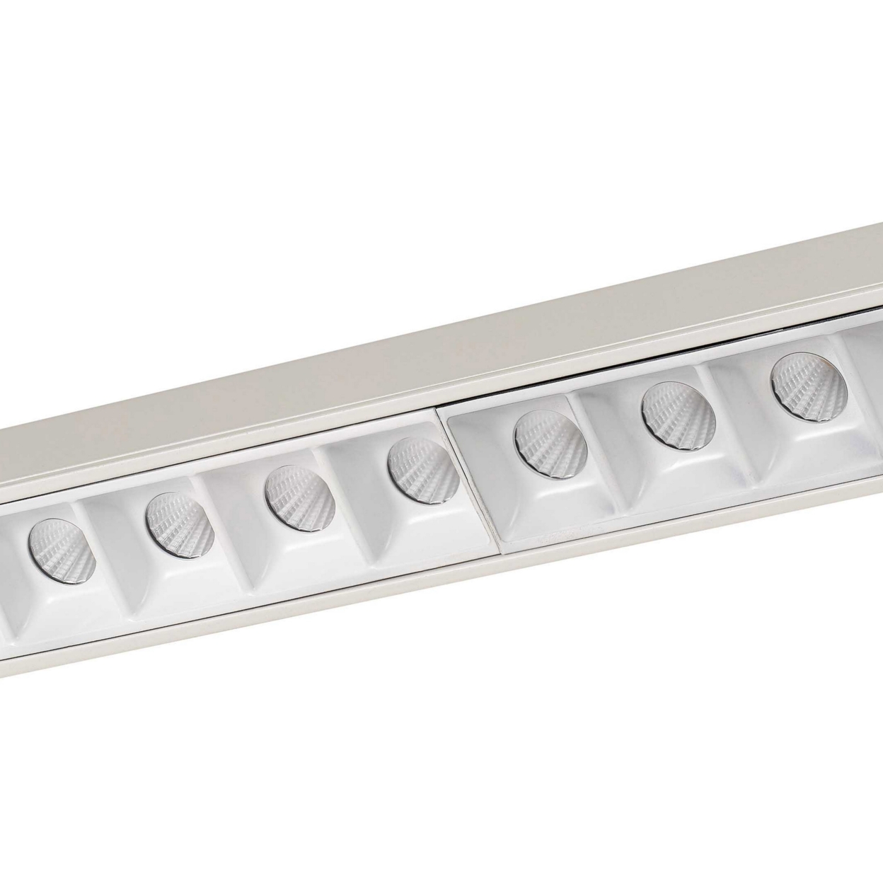 20 W Integrated LED Linear Design Track Fixture With Dimmer Feature, White- Saltoro Sherpi