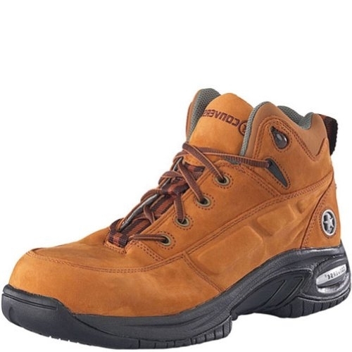 Converse Boots Men Composite Toe Nubuck Hiking Boots C4327 BROWN - BROWN, 4.5-2E