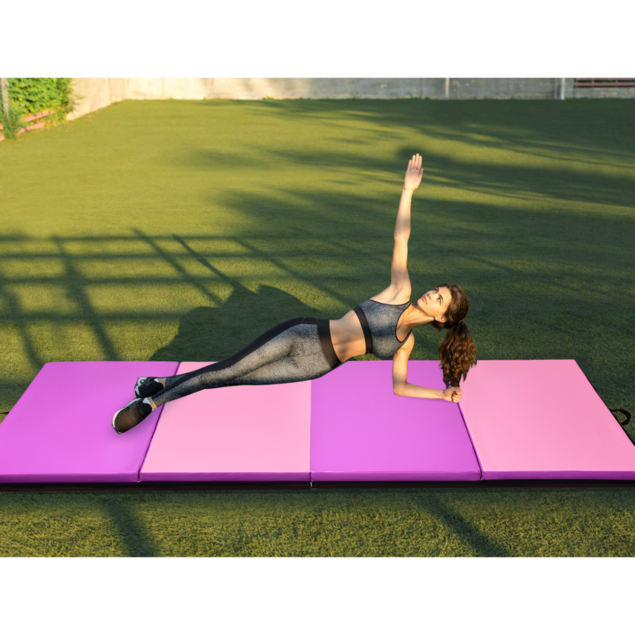 Folding Panel Gym Fitness Exercise Gymnastics Mat 4' X 10' X 2''