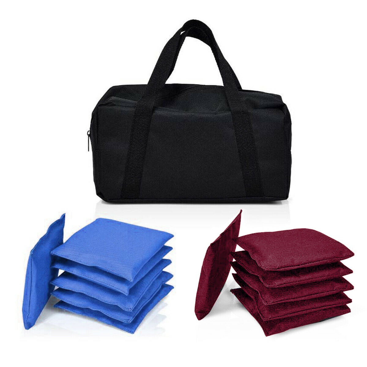 Weather Resistant Cornhole Bags Blue And Red Set 12 Beanbag Toss Game Sports