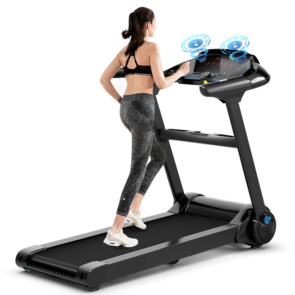 2.25HP Electric Folding Fitness Treadmill W/APP Heart Rate