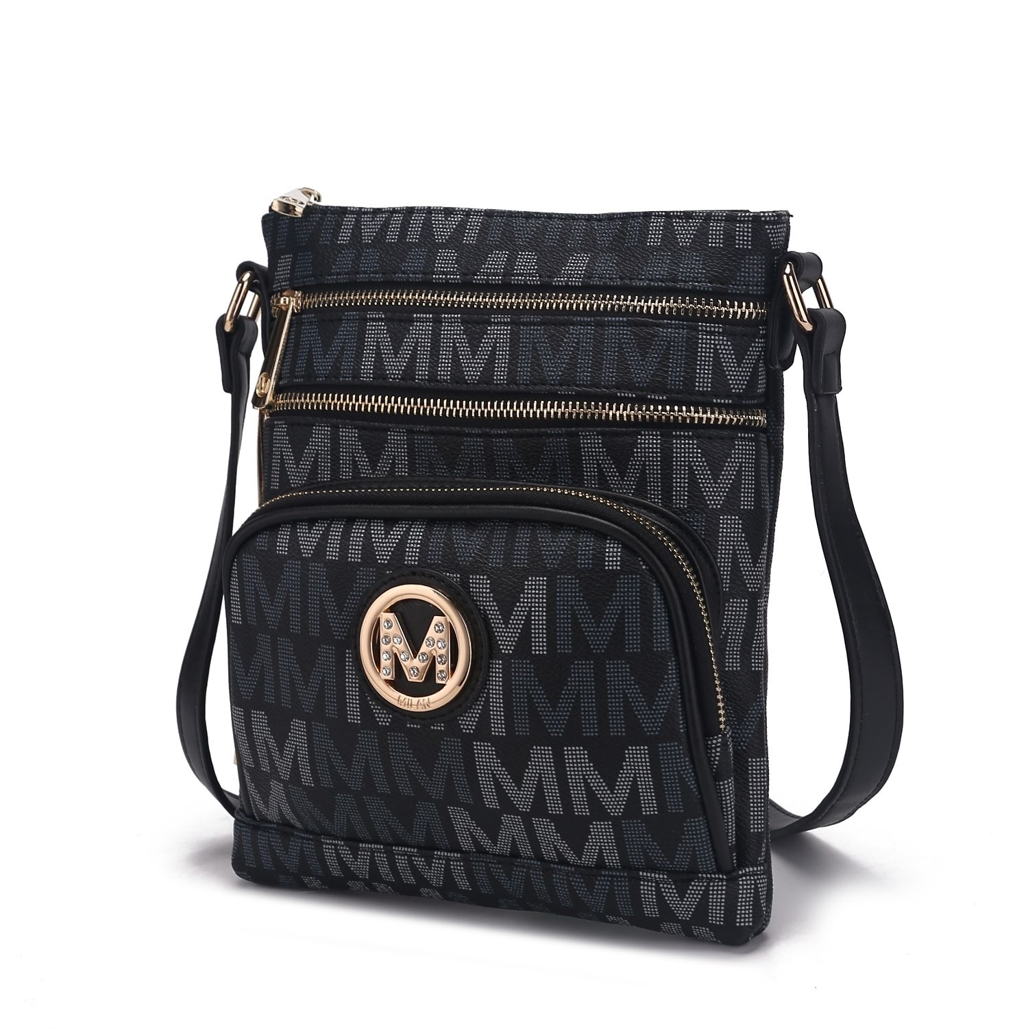 MKF Collection By Mia K. Brie M Signature Crossbody Handbag - Beige