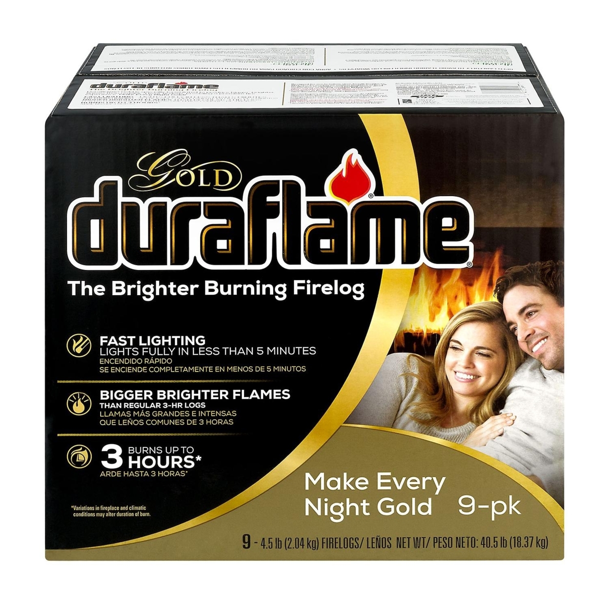 Duraflame Gold 4.5lb 3-hr Firelog (9-Pack)