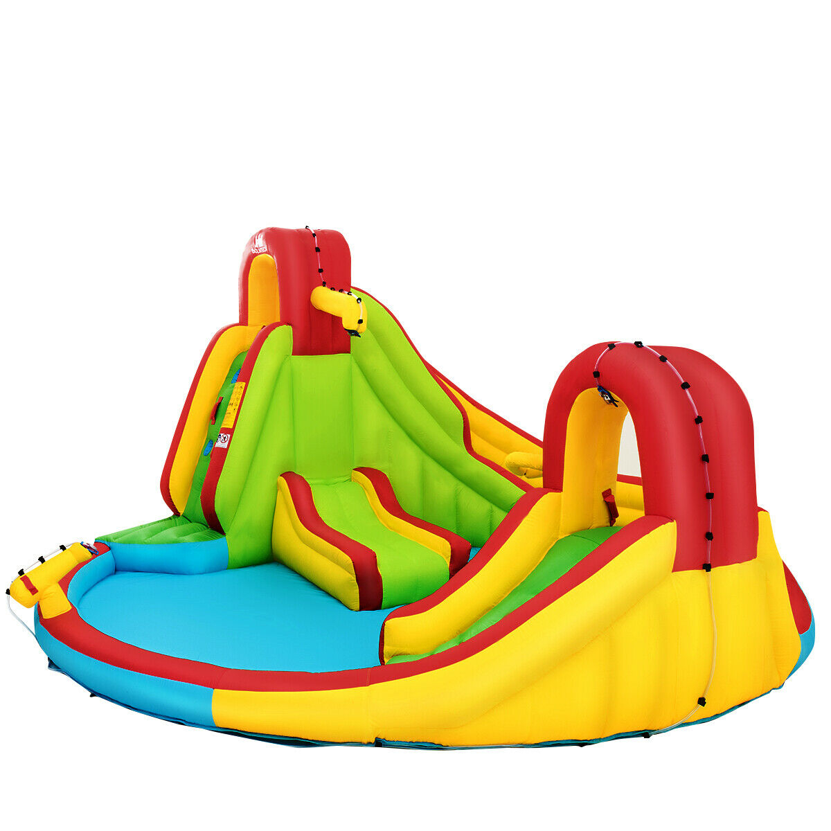 Kids Gift Inflatable Water Slide Park Bounce House W/480W Blower