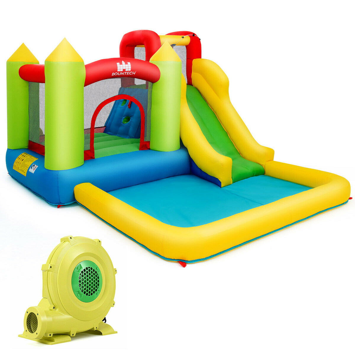 Outdoor Inflatable Bounce House Water Slide Climb Bouncer Pool