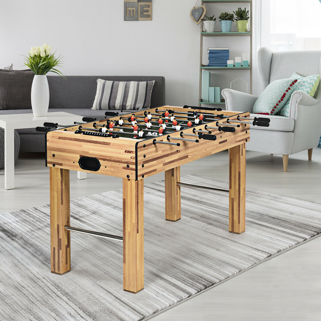 48'' Foosball Table Home Soccer Game Table Christmas Families Party Recreation