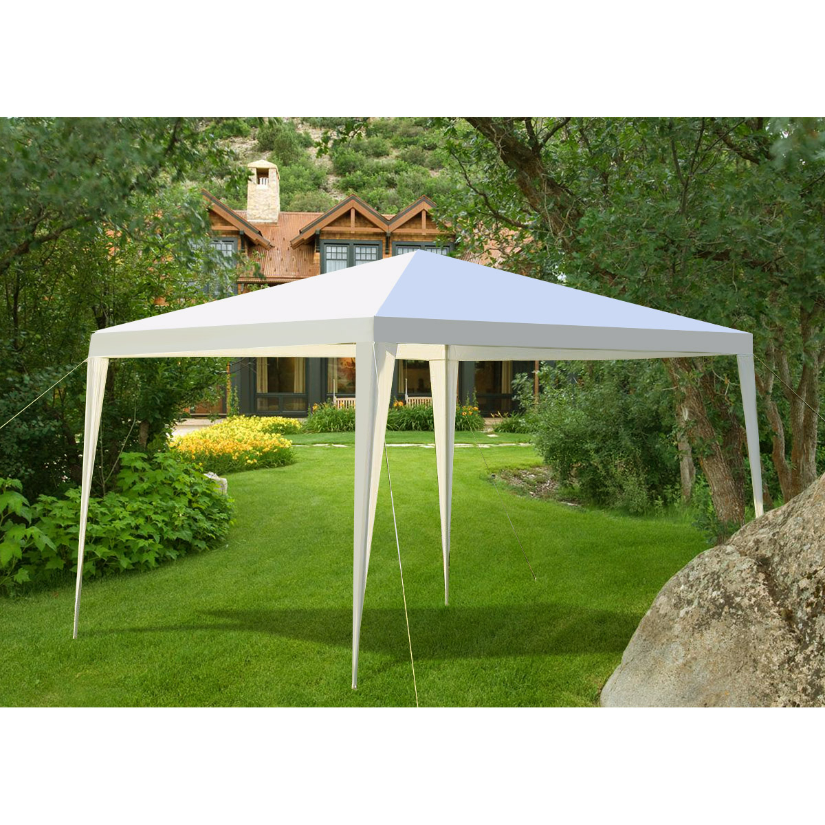 10'x10' Canopy Party Wedding Tent Gazebo Heavy Duty Outdoor