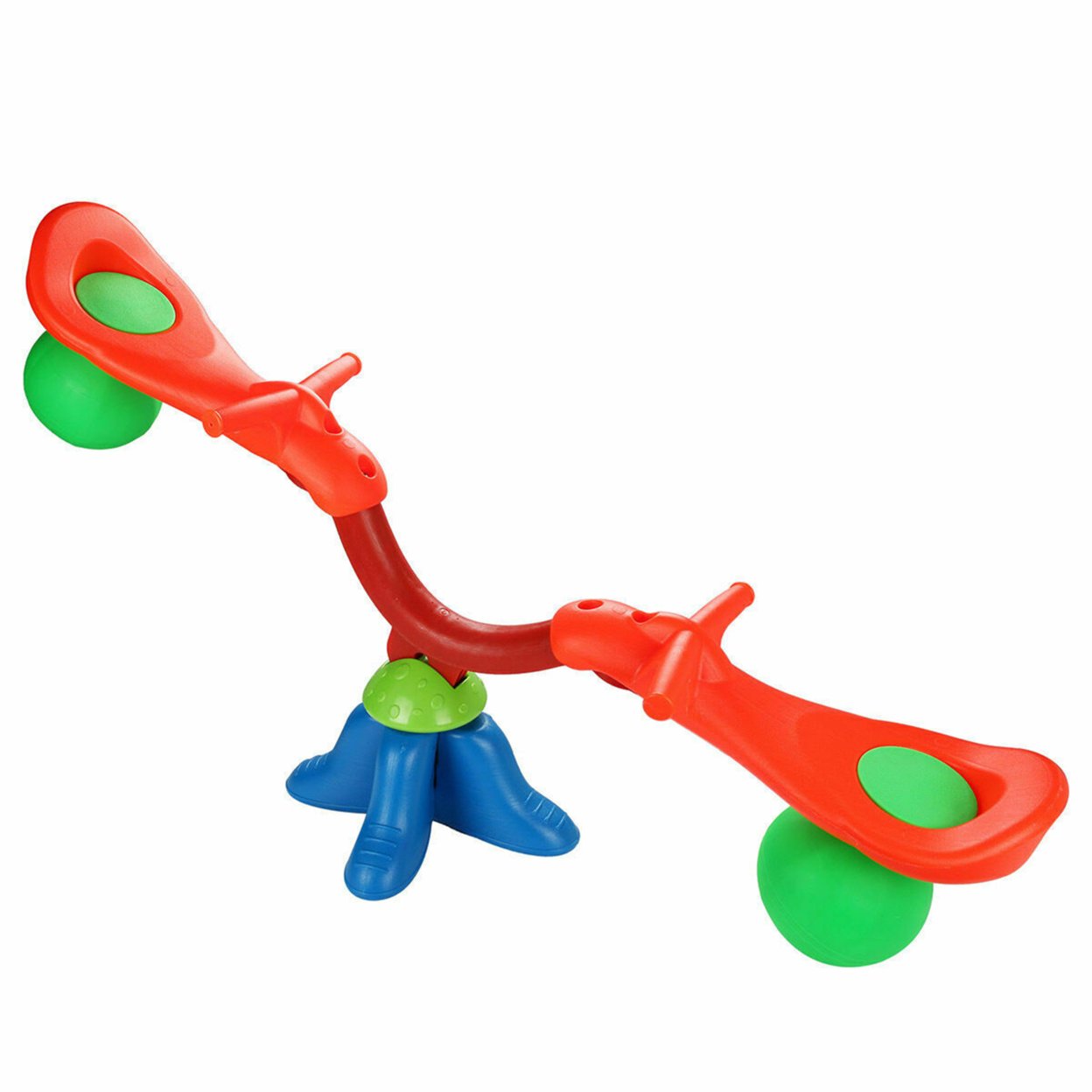 Kids Teeter Totter Seesaw Bouncer Children Toy W/ 360 Degrees Rotation