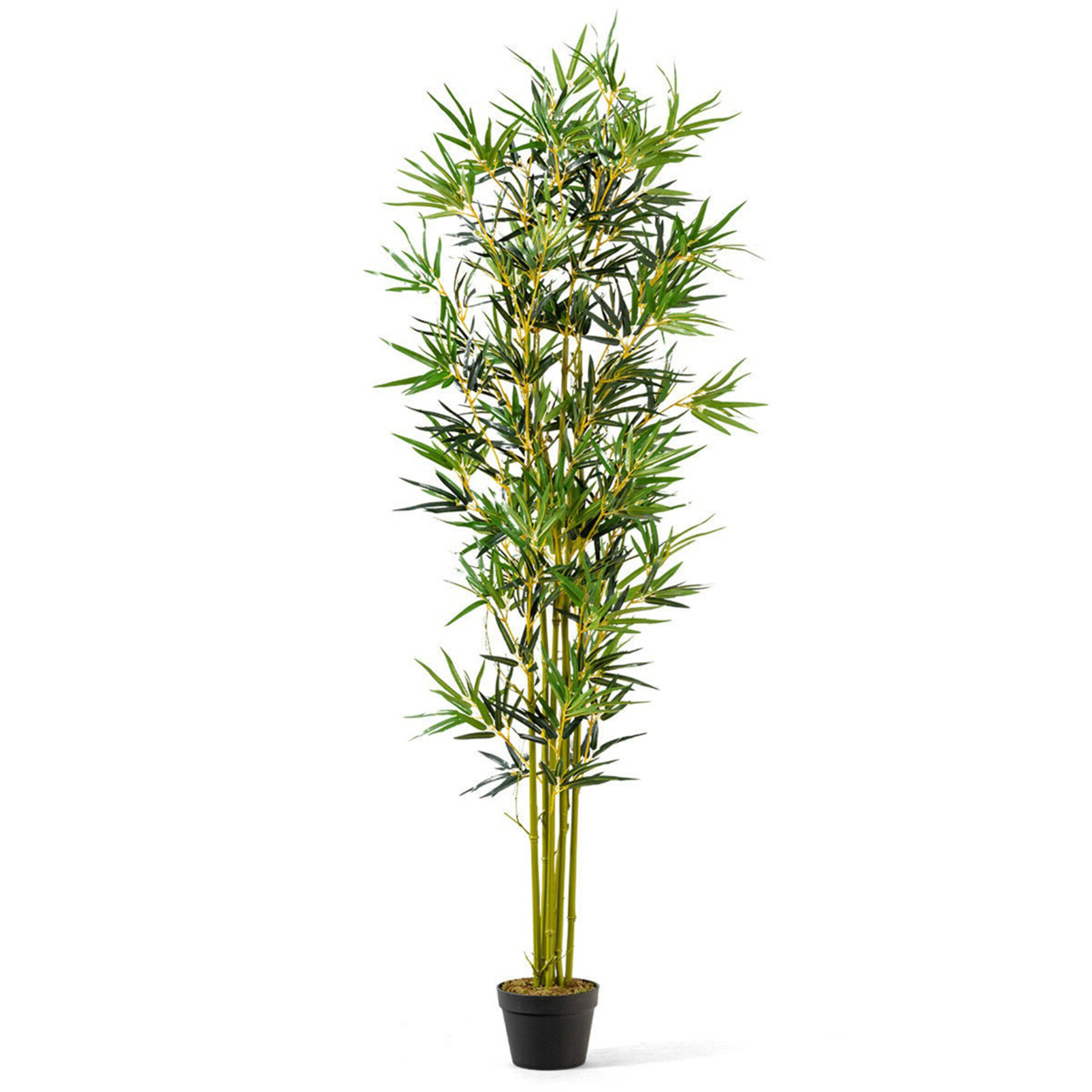 6Ft Bamboo Silk Tree Artificial Greenery Plant Home Office Decoration