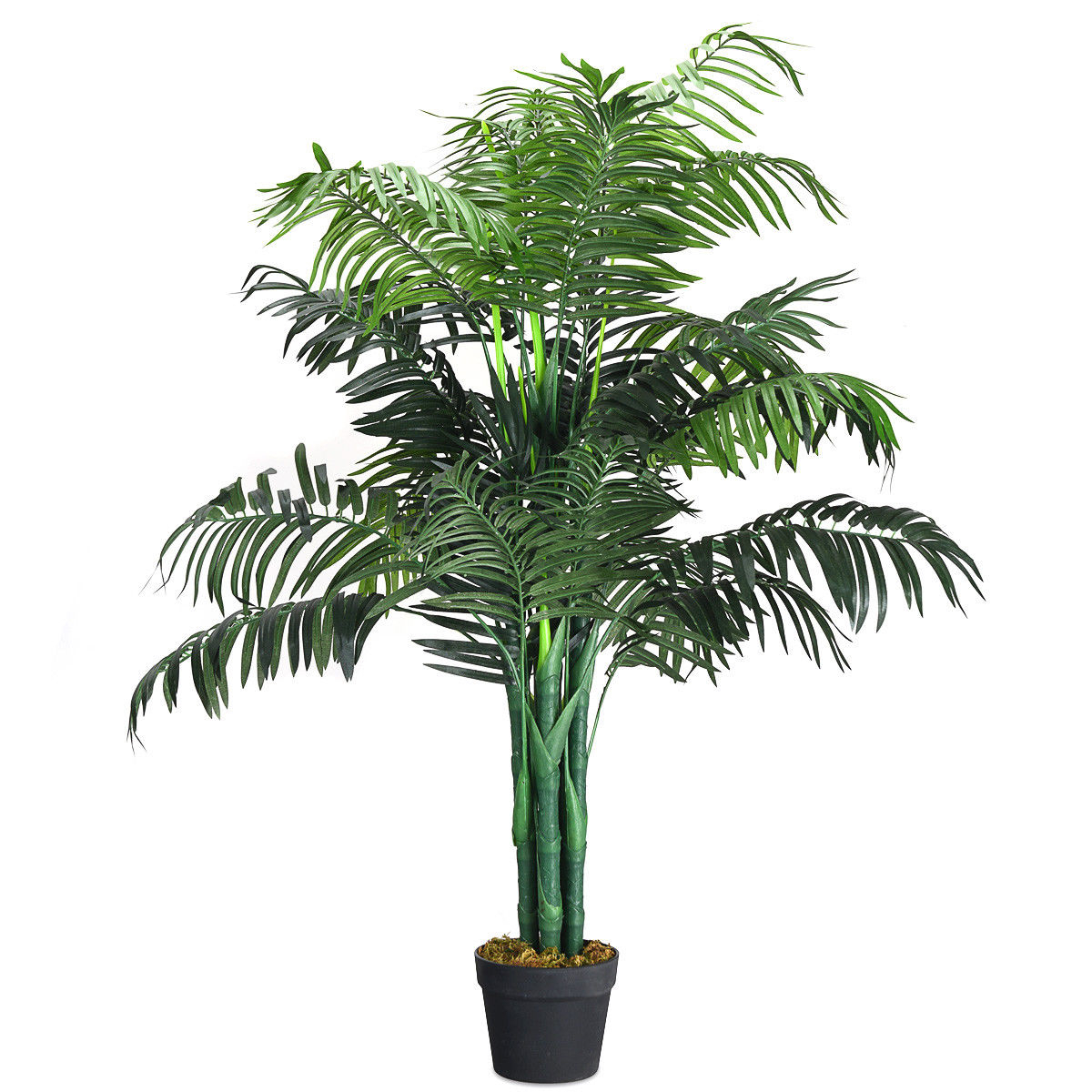 Artificial Areca Palm Decorative Silk Tree W/Basket 3.5 Feet Holiday Decor