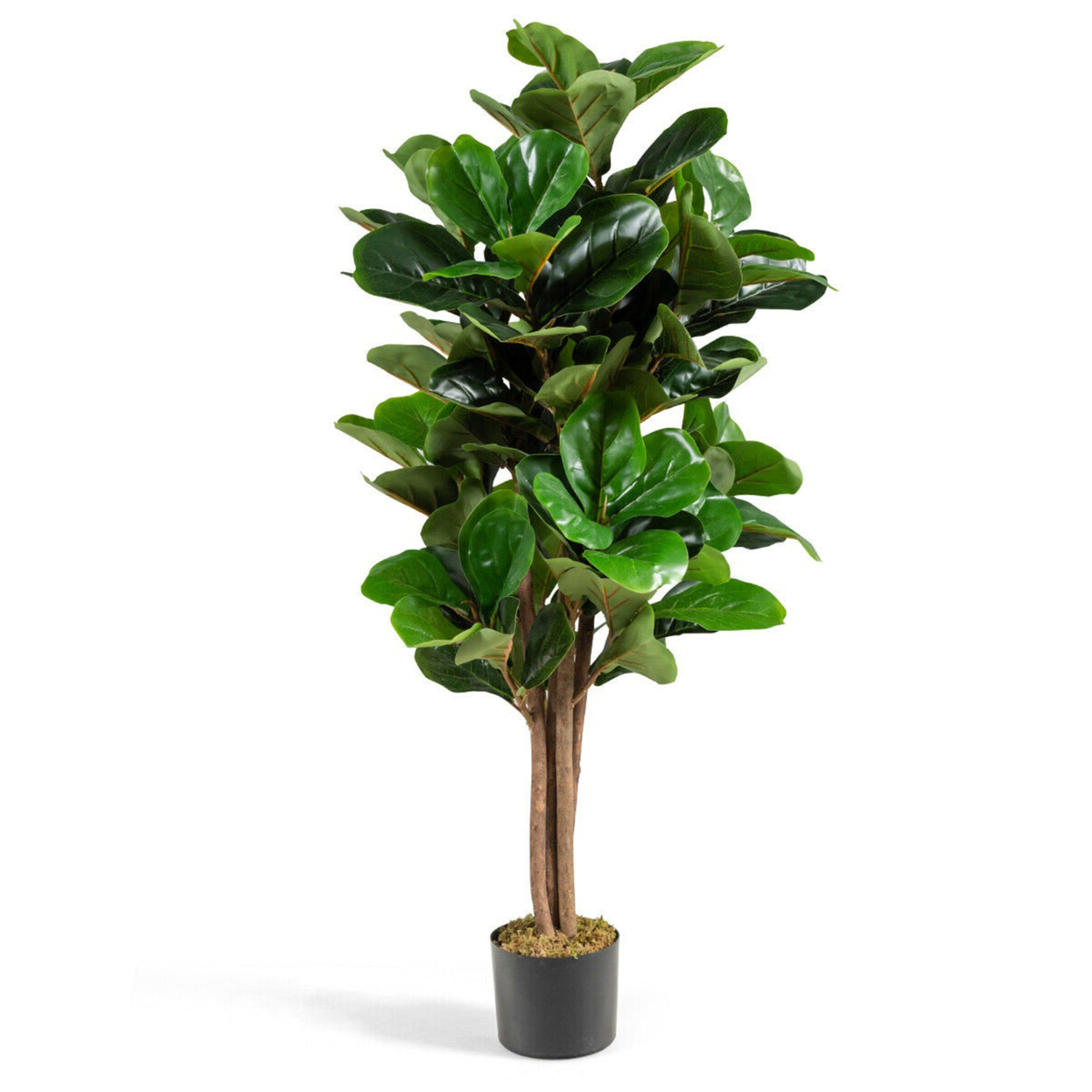 5Ft Fiddle Leaf Fig Tree Artificial Greenery Plant Home Office Decoration