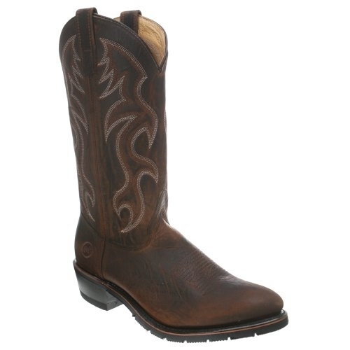 Double-H Boots Mens 12 In AG7 Work Western BROWN - BROWN, 11-2E