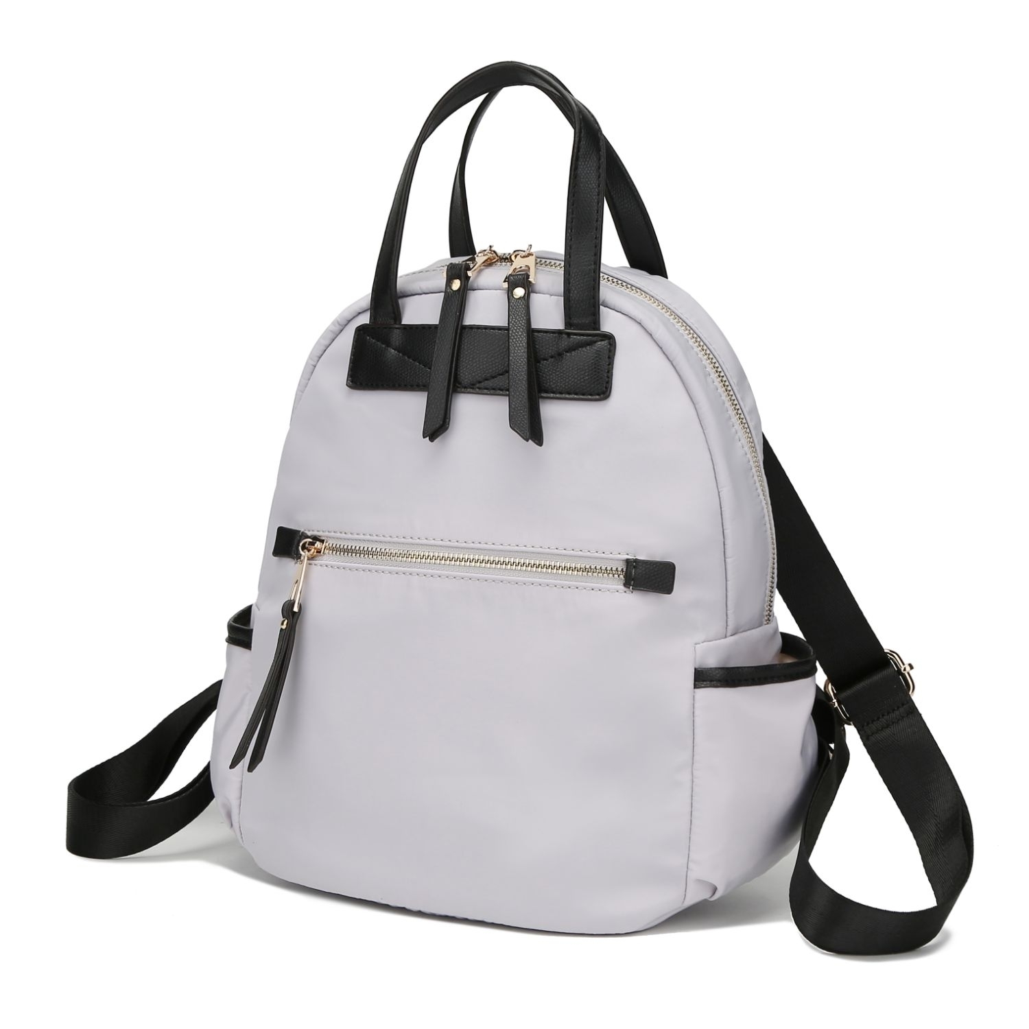 MKF Collection Greer Backpack For School Travel Work By Mia K. - Light Grey