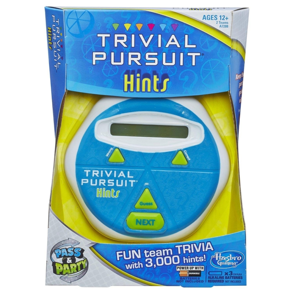 Trivial Pursuit Hints Game Hasbro Electronic Display Play Fun Party Team Toy