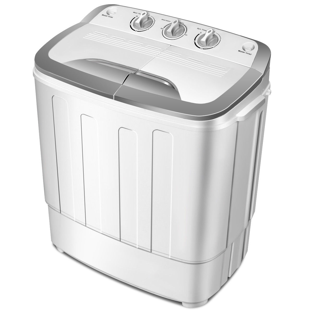 8lbs Compact Mini Twin Tub Washing Machine Washer Spinner