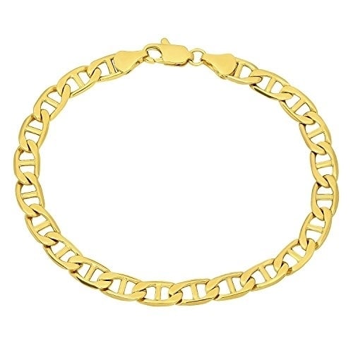 14k Gold Filled Mariner Bracelet Unisex 8''